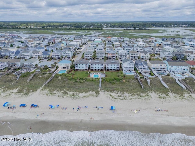 101 W First St # A2, Ocean Isle Beach, NC 28469 - aerial view of residential area with expansive coastline