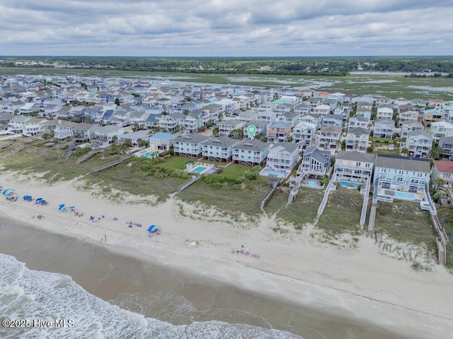 101 W First St # A2, Ocean Isle Beach, NC 28469 - aerial view of residential area with unending shoreline