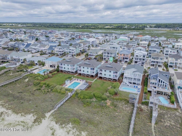 101 W First St # A2, Ocean Isle Beach, NC 28469 - aerial view of residential area with a pool