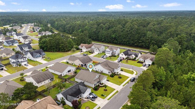 849 Rolling Pines Loop Rd, Leland, NC 28451 - aerial view of residential area with a forest