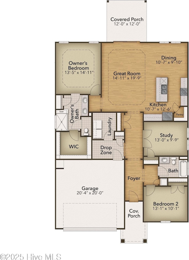 658 Edgeside Dr SE, Bolivia, NC 28422 - home floor plan
