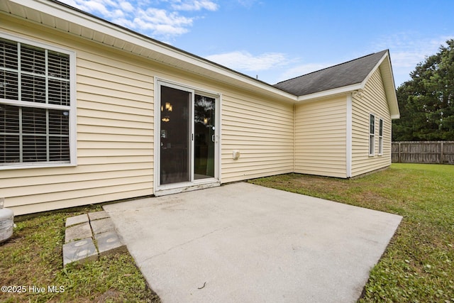 1014 Ponderosa Pl, Jacksonville, NC 28546 - rear view of house with a patio area and a shingled roof