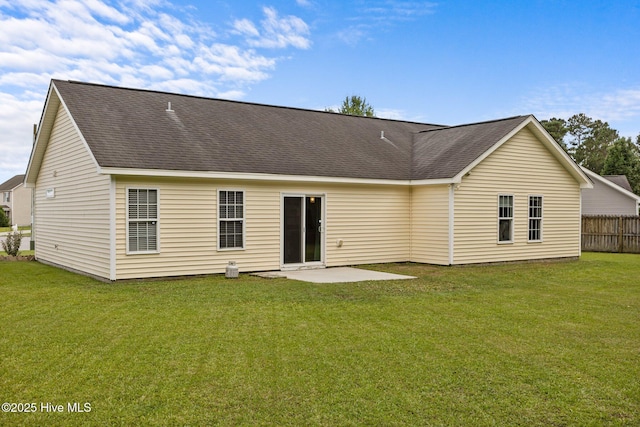 1014 Ponderosa Pl, Jacksonville, NC 28546 - back of house with a patio and a shingled roof
