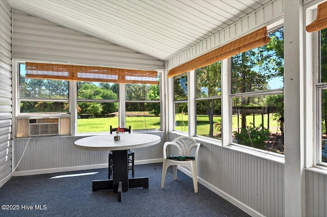 5685 Watts Rd SW, Ocean Isle Beach, NC 28469 - sunroom featuring vaulted ceiling and cooling unit