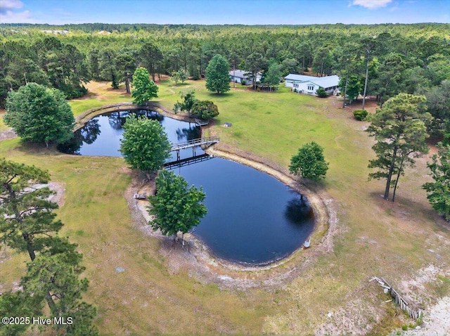 5685 Watts Rd SW, Ocean Isle Beach, NC 28469 - aerial view of a heavily wooded area and a nearby body of water