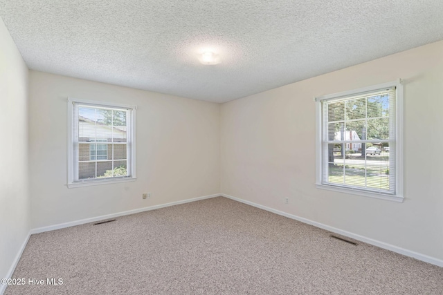 263 La Grange Rd, La Grange, NC 28551 - unfurnished room featuring carpet flooring, plenty of natural light, a textured ceiling, and baseboards