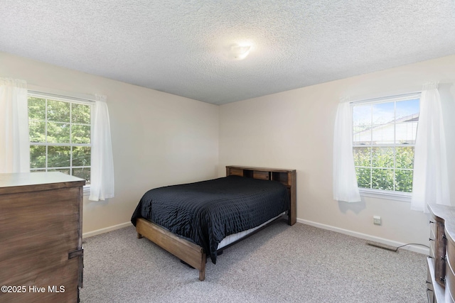 263 La Grange Rd, La Grange, NC 28551 - carpeted bedroom with multiple windows, a textured ceiling, and baseboards