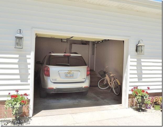 110 E Blalock Rd, Lucama, NC 27851 - garage with a garage door opener