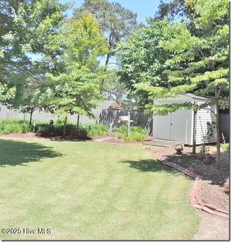 110 E Blalock Rd, Lucama, NC 27851 - view of yard