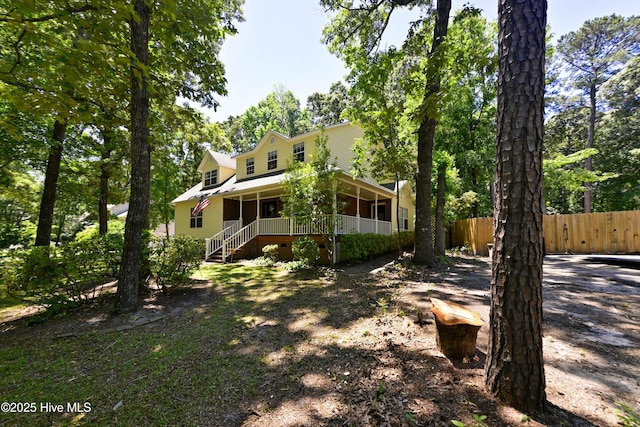 159 Dockside Dr, Jacksonville, NC 28546 - view of front of home with a porch