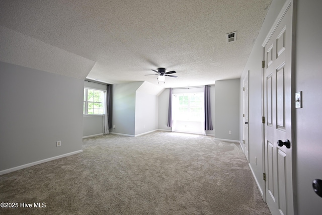 159 Dockside Dr, Jacksonville, NC 28546 - spare room with a ceiling fan, carpet, a textured ceiling, and baseboards