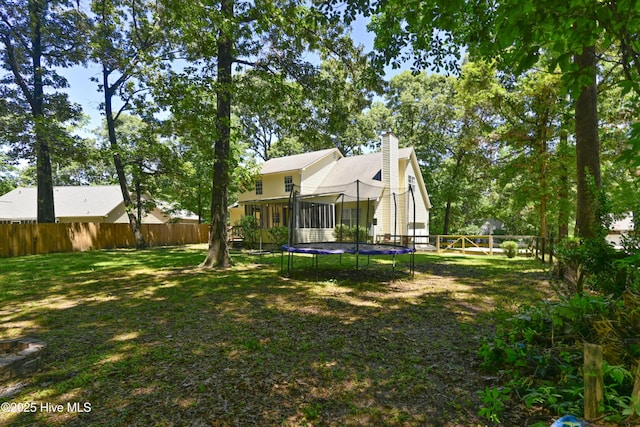 159 Dockside Dr, Jacksonville, NC 28546 - view of yard featuring a trampoline