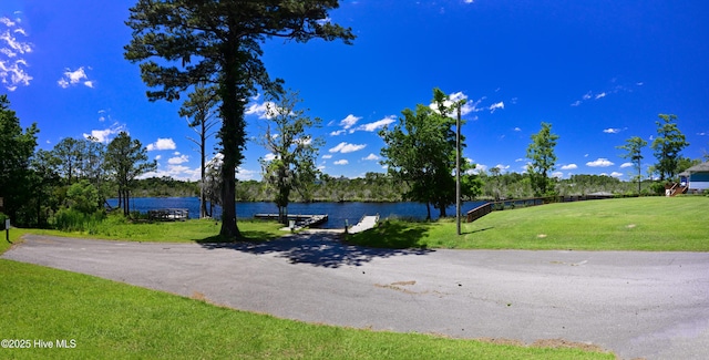 159 Dockside Dr, Jacksonville, NC 28546 - water view with a dock