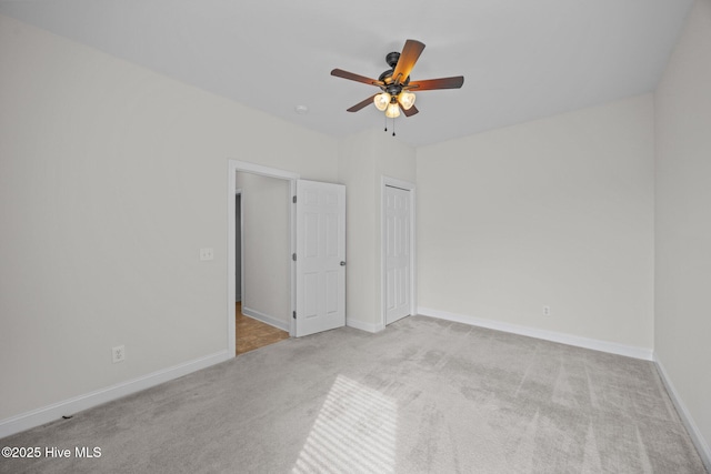 3107 Indian Wells Pl, Greenville, NC 27858 - spare room featuring carpet flooring, ceiling fan, and baseboards