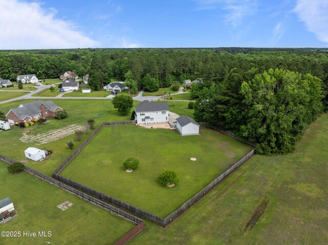 3107 Indian Wells Pl, Greenville, NC 27858 - bird's eye view of a heavily wooded area