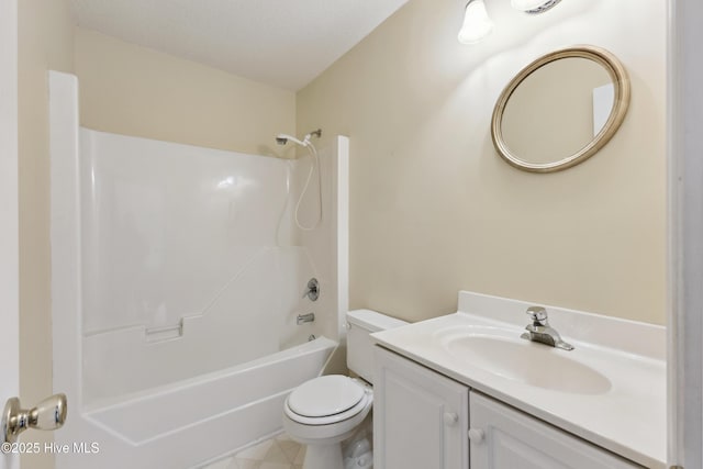 6814 Lipscomb Dr, Wilmington, NC 28412 - bathroom with toilet, shower / bathtub combination, and vanity