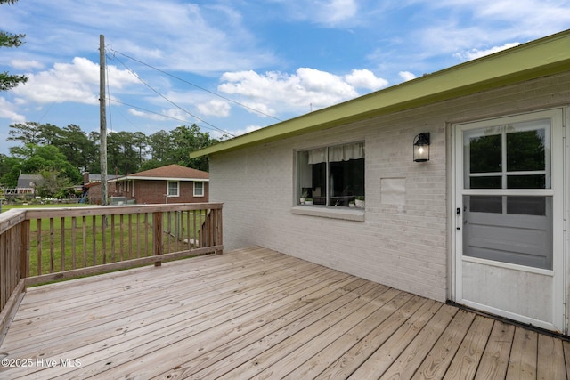 210 Glenburnie Dr, New Bern, NC 28560 - view of wooden terrace