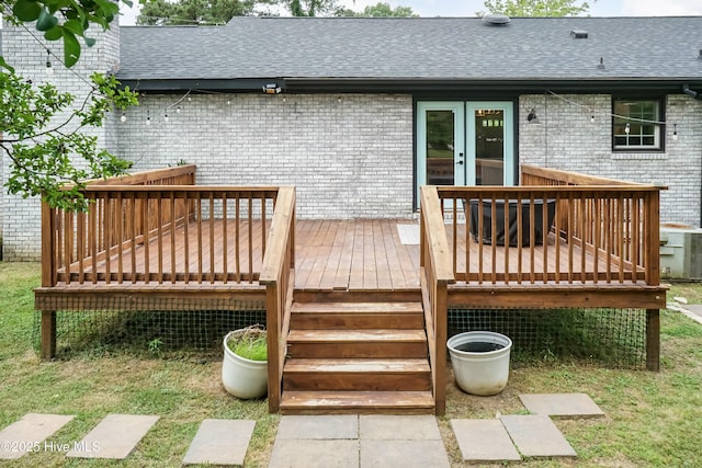 103 Midway Ln, Roanoke Rapids, NC 27870 - deck with french doors