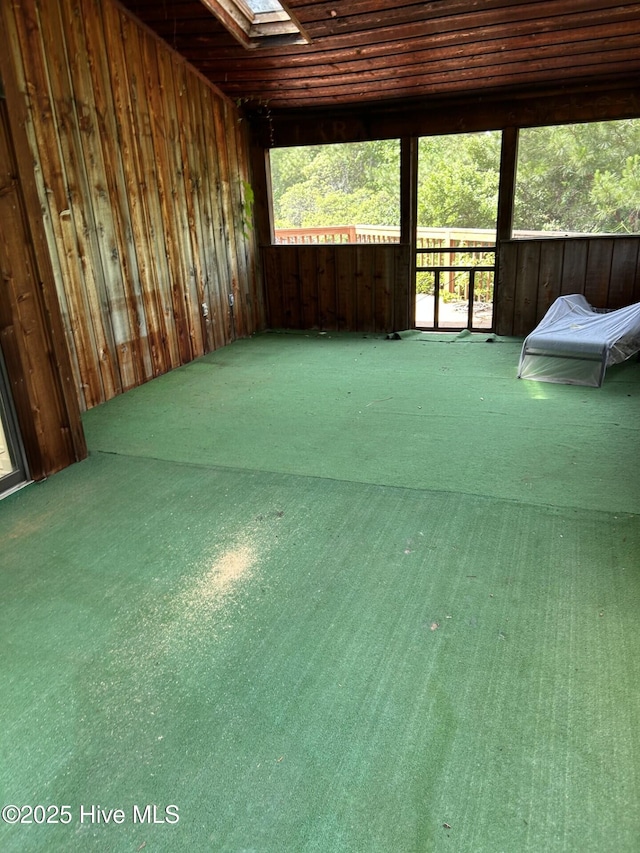 106 Eagle Ln, Hampstead, NC 28443 - unfurnished sunroom with a skylight