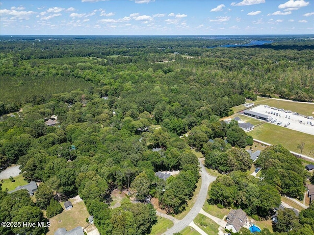 547 Deer Run Rd, New Bern, NC 28562 - aerial overview of property's location featuring a heavily wooded area