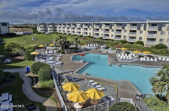 1904 E Fort Macon Rd Unit 269, Atlantic Beach, NC 28512 - community pool featuring a patio