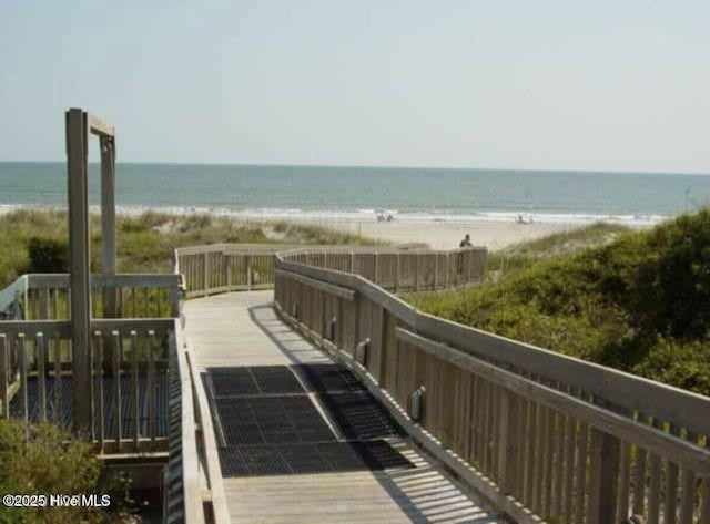 1904 E Fort Macon Rd Unit 269, Atlantic Beach, NC 28512 - view of community with a beach view and a deck with water view