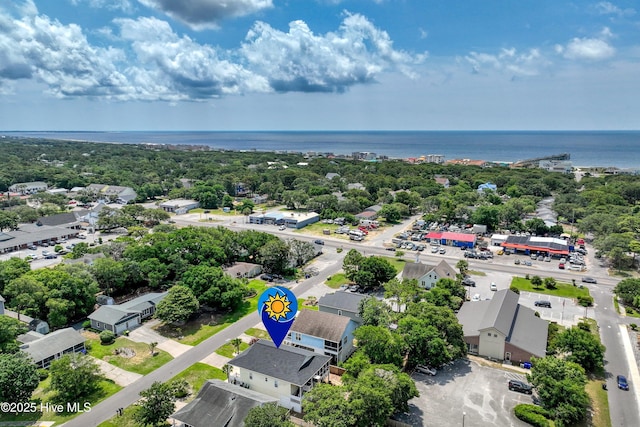 409 Womble St, Oak Island, NC 28465 - aerial view of residential area featuring a large body of water
