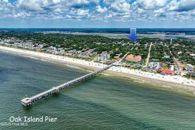 409 Womble St, Oak Island, NC 28465 - bird's eye view of extended coastline