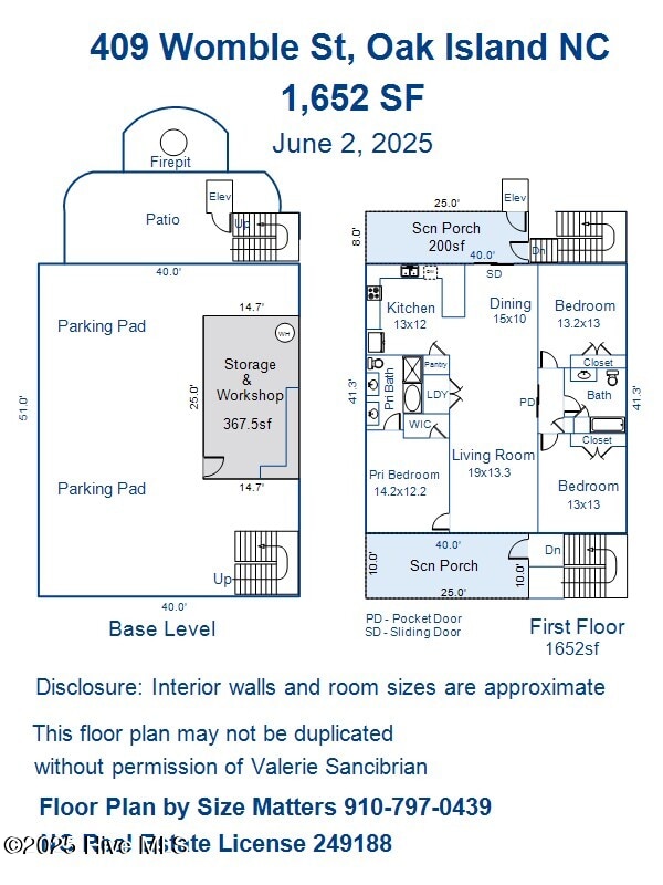 409 Womble St, Oak Island, NC 28465 - floor plan / room layout