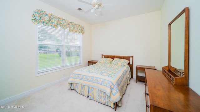 777 Marsh Rose Path NW, Calabash, NC 28467 - bedroom featuring light colored carpet, baseboards, and ceiling fan
