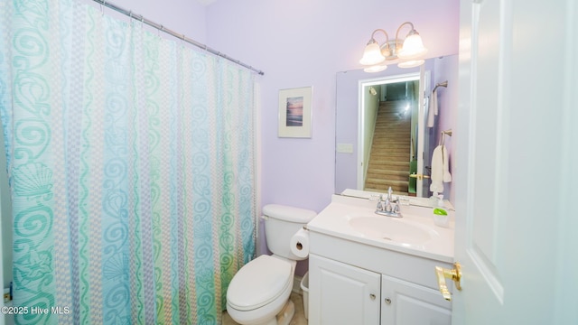777 Marsh Rose Path NW, Calabash, NC 28467 - full bath with vanity, toilet, and a shower with shower curtain