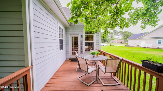777 Marsh Rose Path NW, Calabash, NC 28467 - wooden deck featuring a yard