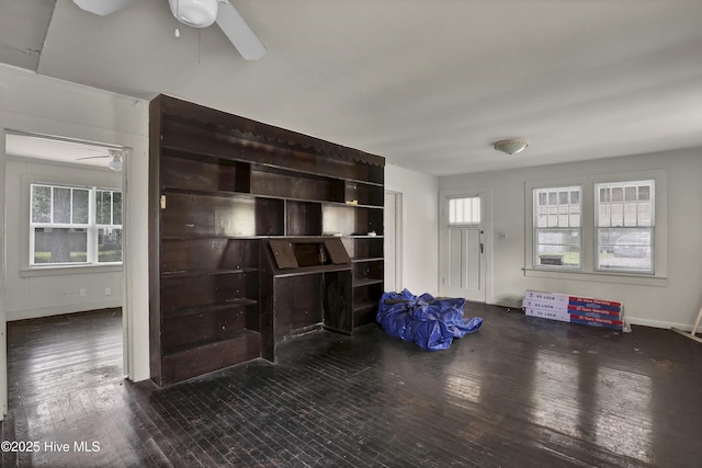 222 Evans St, Wilmington, NC 28405 - foyer featuring a ceiling fan and hardwood / wood-style flooring