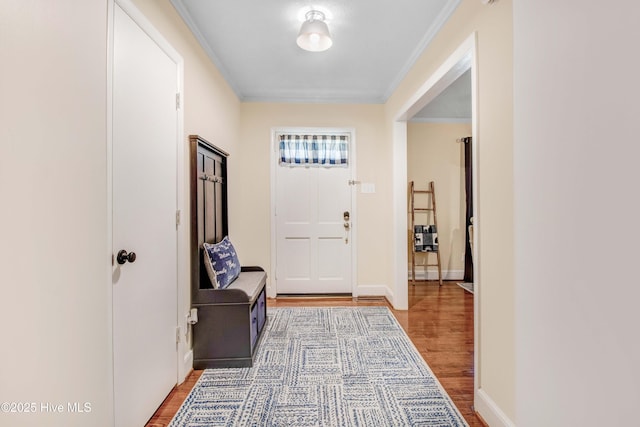2305 Hardee Rd, Kinston, NC 28504 - foyer with light wood finished floors and crown molding