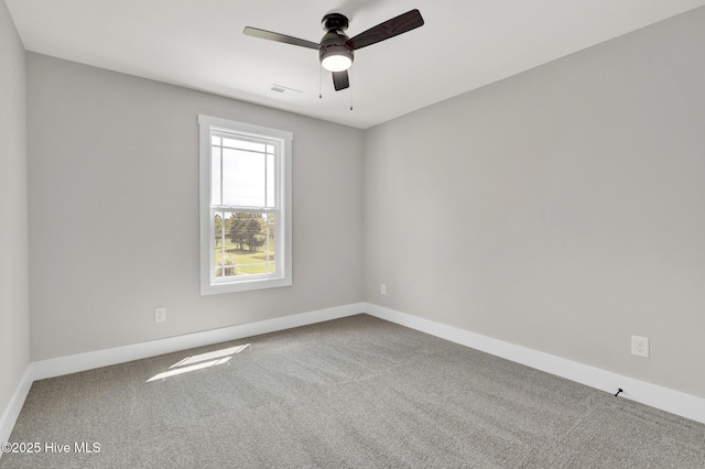 4037 Fulford Mcmillan Rd, Raeford, NC 28376 - spare room featuring carpet flooring, ceiling fan, and baseboards