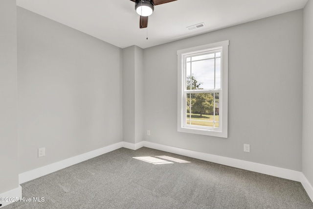 4037 Fulford Mcmillan Rd, Raeford, NC 28376 - carpeted empty room with a ceiling fan and baseboards