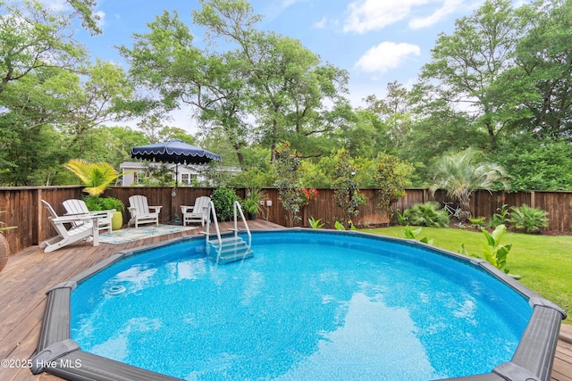1086 Ferry Landing Dr SW, Supply, NC 28462 - view of swimming pool featuring a wooden deck
