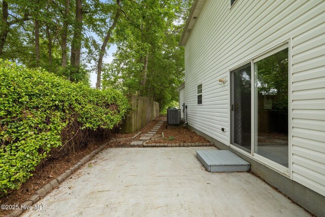 123 S Park Ln, Newport, NC 28570 - view of patio / terrace with central air condition unit