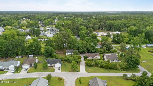 123 S Park Ln, Newport, NC 28570 - aerial perspective of suburban area featuring a forest