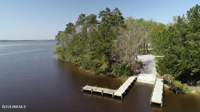 604 Willbrook Cir, Sneads Ferry, NC 28460 - dock area with a water view