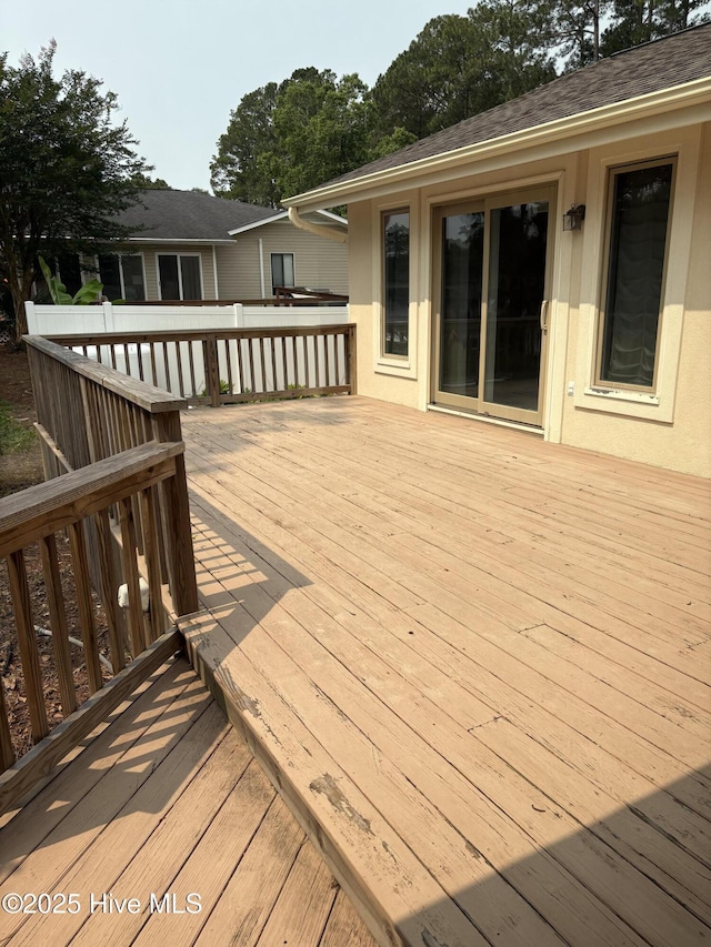 1608 Brices Creek Rd, New Bern, NC 28562 - view of wooden deck