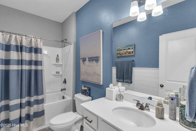 1700 Sun Palms Blvd SE, Bolivia, NC 28422 - bathroom featuring vanity, toilet, and shower / bath combo