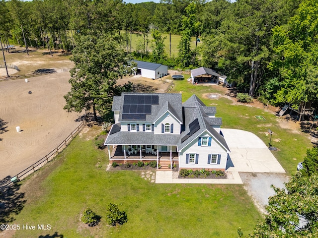 105 Teal Pointe Dr, Pikeville, NC 27863 - aerial view of property and surrounding area