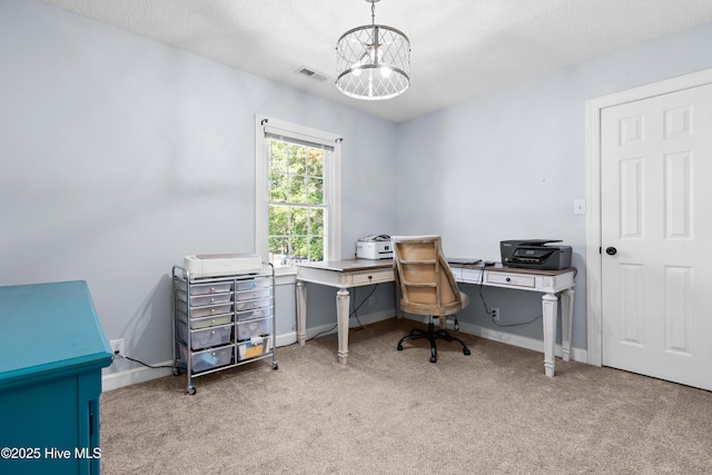 105 Teal Pointe Dr, Pikeville, NC 27863 - carpeted office space featuring a textured ceiling and baseboards