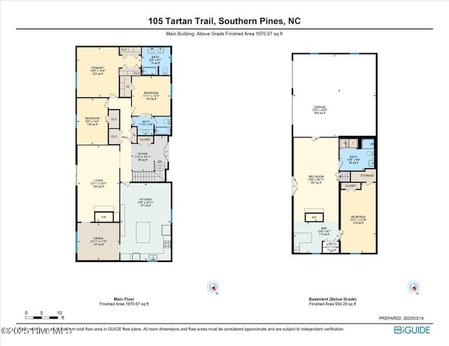 105 Tartan Trl, Southern Pines, NC 28387 - view of floor plan / room layout