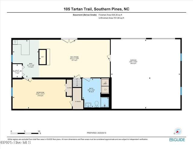 105 Tartan Trl, Southern Pines, NC 28387 - view of floor plan / room layout