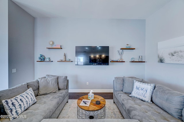 576 Steele Loop, Wilmington, NC 28411 - living area with wood finished floors and baseboards