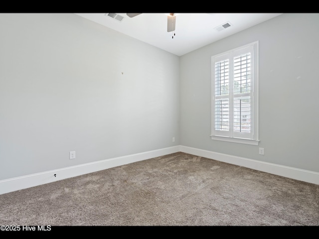7024 Bonaventure St SW, Ocean Isle Beach, NC 28469 - carpeted empty room featuring ceiling fan and baseboards