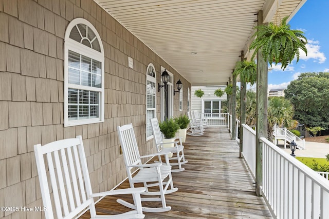 108 Kiawa Way, Atlantic Beach, NC 28512 - view of wooden porch