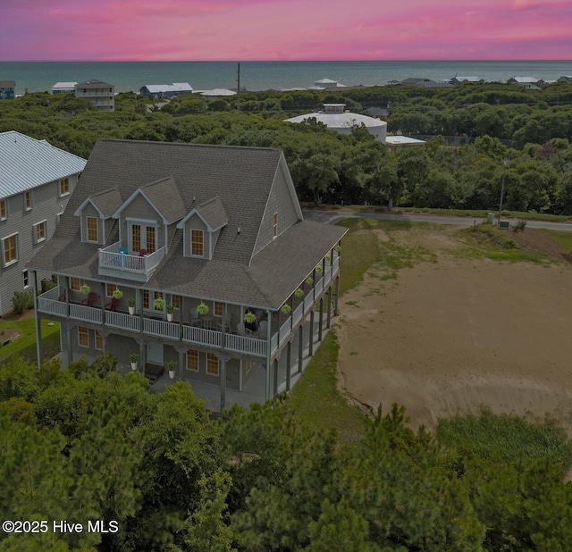 108 Kiawa Way, Atlantic Beach, NC 28512 - aerial view of property and surrounding area featuring a nearby body of water